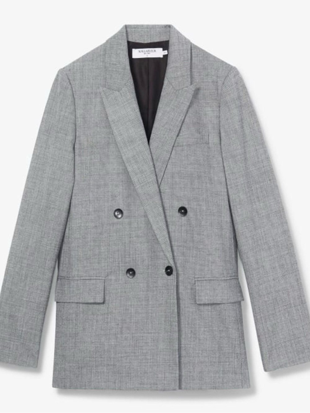 Banana Republic Fabbrica Alta Marzotto Wool Double Breasted Blazer Size 10